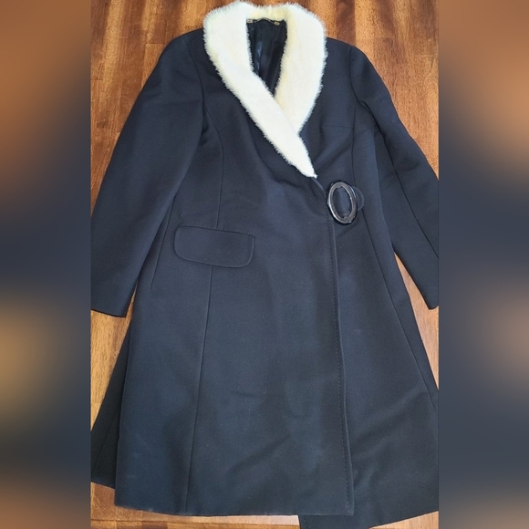 Jackets & Blazers - Ralph creation 1960s vintage wool fur trim coat